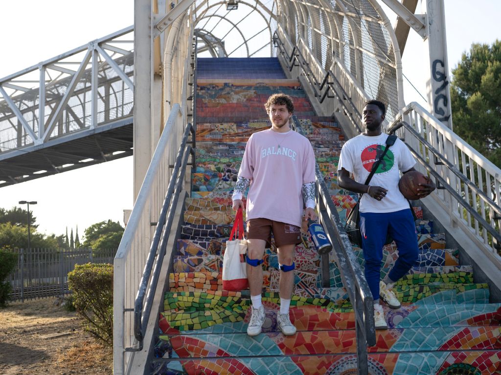White Men Can't Jump first look photo featuring Jack Harlow and Sinqua Walls