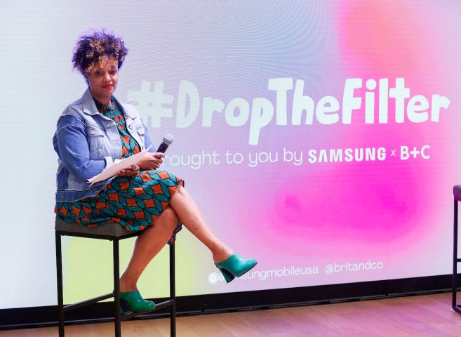 Samsung Galaxy and Brit + Co #DroptheFilter Panel