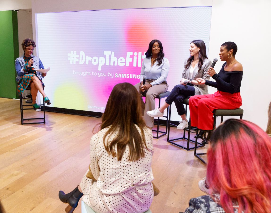 Samsung Galaxy and Brit + Co #DroptheFilter Panel