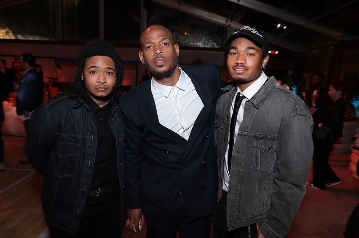Amai Zackary Wayans, Marlon Wayans and Shawn Howell Wayans attend the AIR : Courting A Legend Premiere