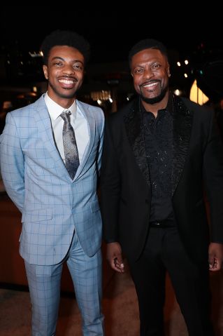 Destin and Chris Tucker attend the AIR : Courting A Legend Premiere