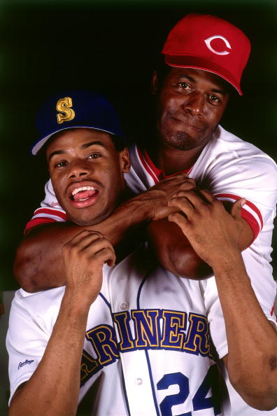 When Ken Griffey Sr. humorously 'grounded' Ken Griffey Jr. for catching a  fly ball in his territory while playing with the Seattle Mariners