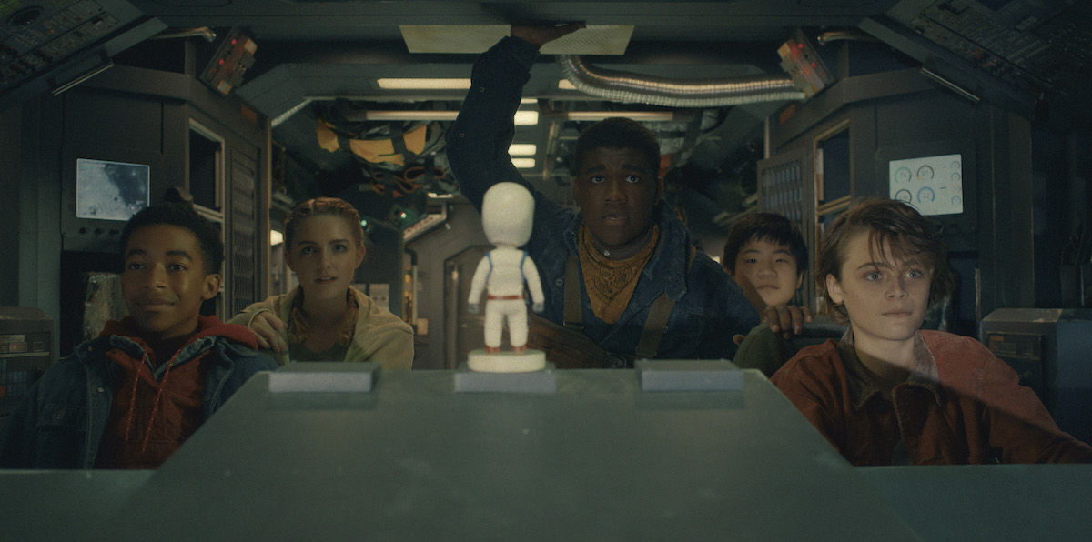 Key art and production stills for the Disney+ original film Crater