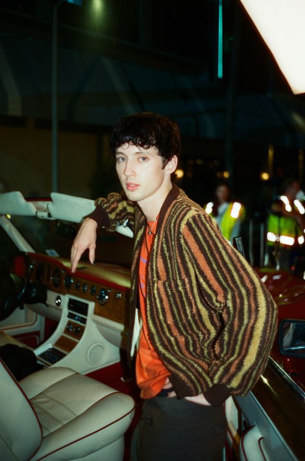 Troy Sivan production still from Season 1 Episode 1 of The Idol on HBO