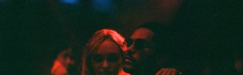 Lily-Rose Depp and Abel Tesfaye production still from Season 1 Episode 1 of The Idol on HBO