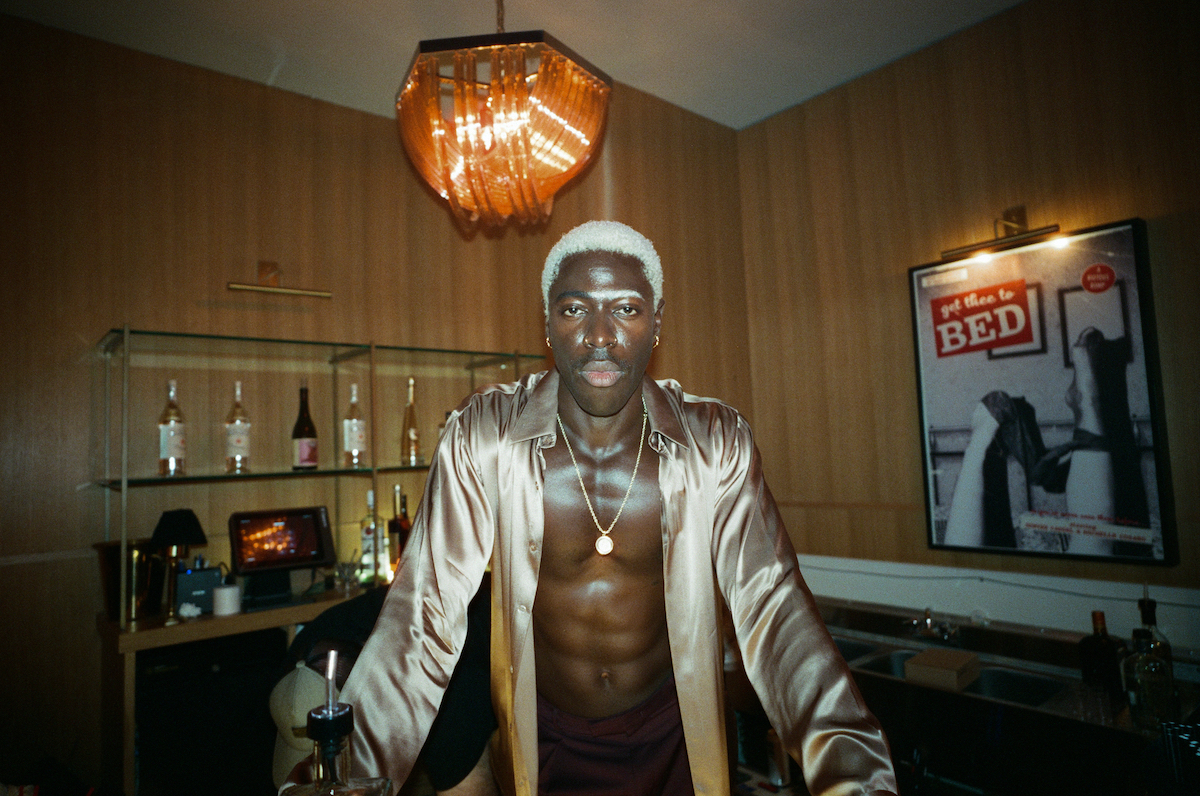 Moses Sumney production still from Season 1 Episode 1 of The Idol on HBO