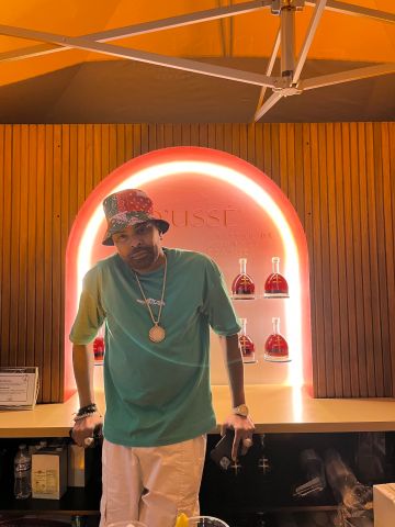 Bryson Tiller, N.O.R.E, Dem Franchize Boyz and more toast with D'USSÉ at Lovers & Friends in Las Vegas