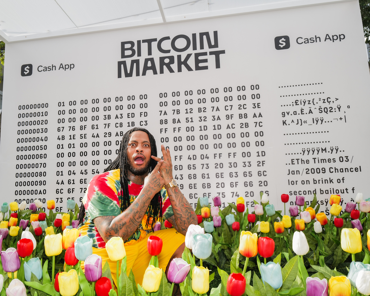 Waka Flocka performs at Cash App's Bitcoin Market