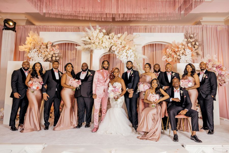 Pinky Cole and Derrick Hayes Wedding