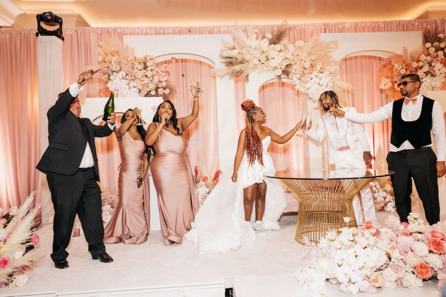 Pinky Cole and Derrick Hayes Wedding