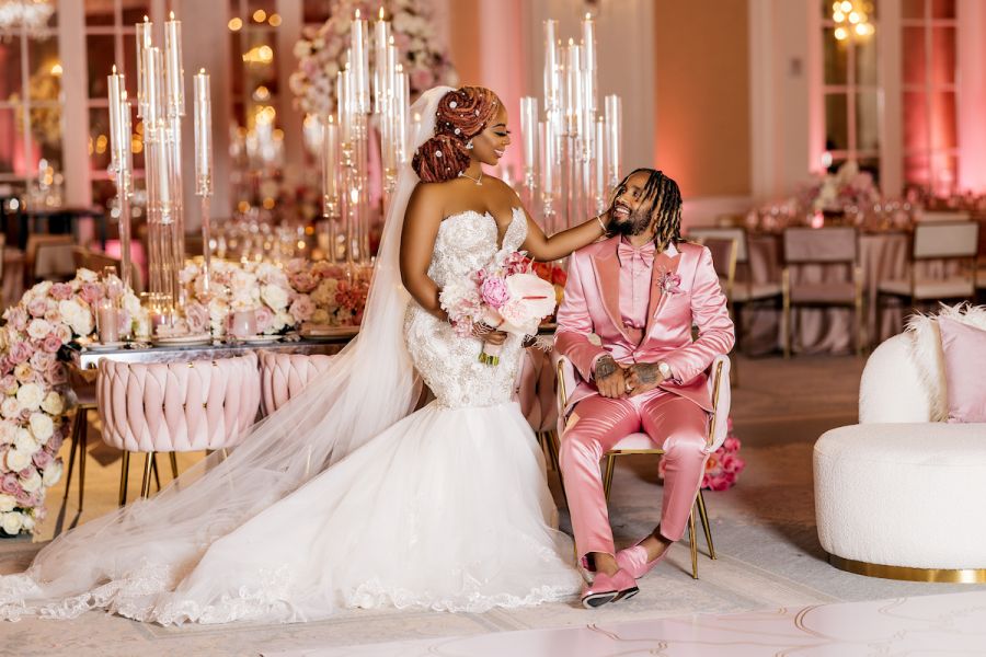 Pinky Cole and Derrick Hayes Wedding