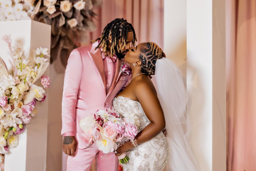 Pinky Cole and Derrick Hayes Wedding