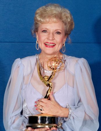 Winner Betty White at Emmy Awards Show 1986