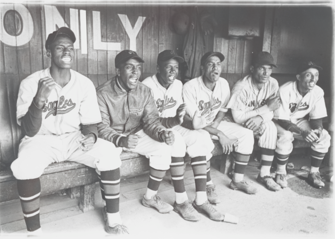 The Newark Eagles in Dugout in 1936, from THE LEAGUE, a Magnolia Pictures release.
