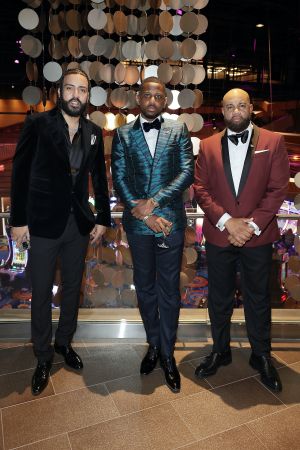 French Montana, Fabolous and Lenny Santiago attend the REFORM Alliance Casino Night event