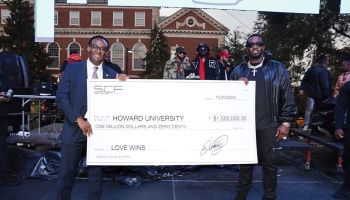 Diddy Donates to Howard University at Yardfest