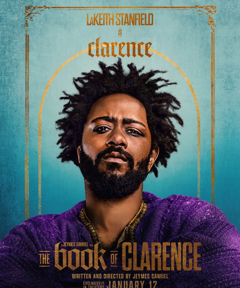 Book of Clarence character posters