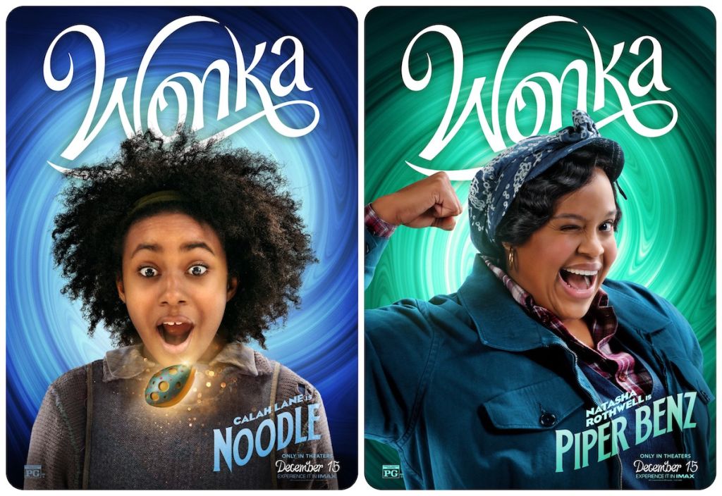 Wonka Character Posters of Calah Lane as Noodle and Natasha Rothwell as Piper Benz