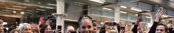 Alicia Keys Performs At St. Pancras International Station