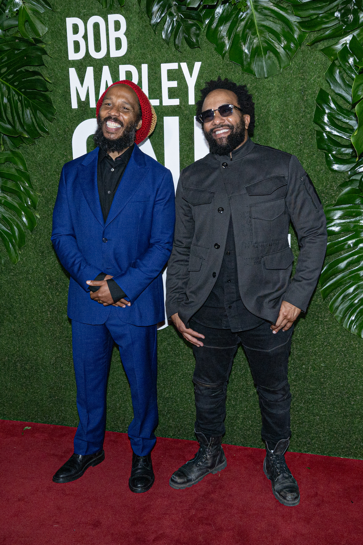 Ziggy and Ky-Mani Marley attend the Bob Marley: One Love Jamaica Premiere