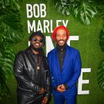 Aston Barrett Jr., Ziggy Marley attend the Bob Marley: One Love Jamaica Premiere
