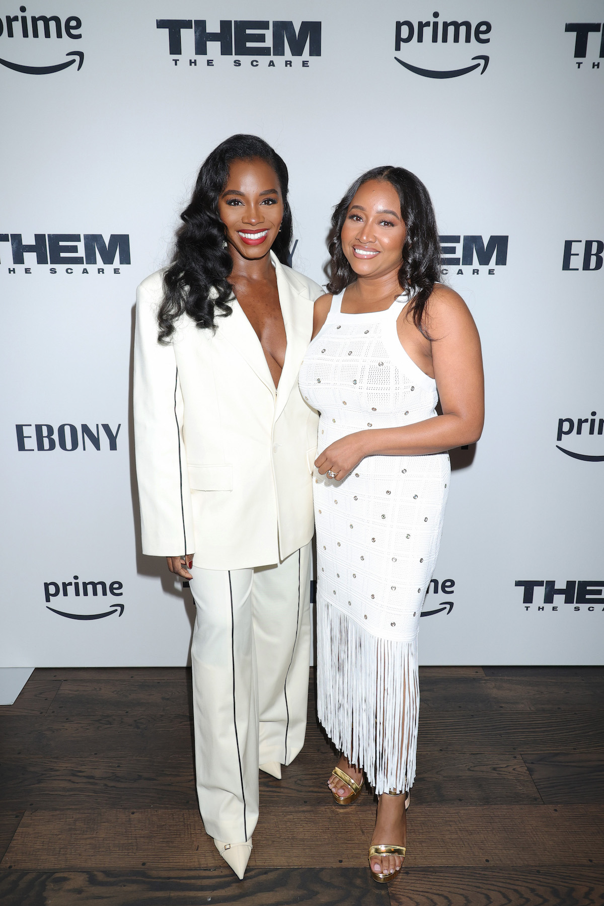 Andrea Lewis attends Prime Video It Girl Brunch honoring Pam Grier with Deborah Ayorinde