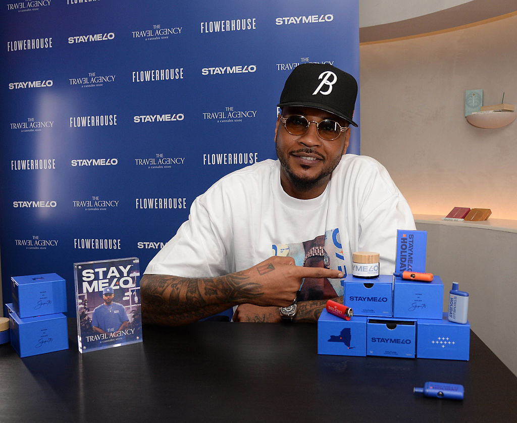 Carmelo Anthony Debuts Cannabis Brand STAYME70 ahead of 420 at The Travel Agency