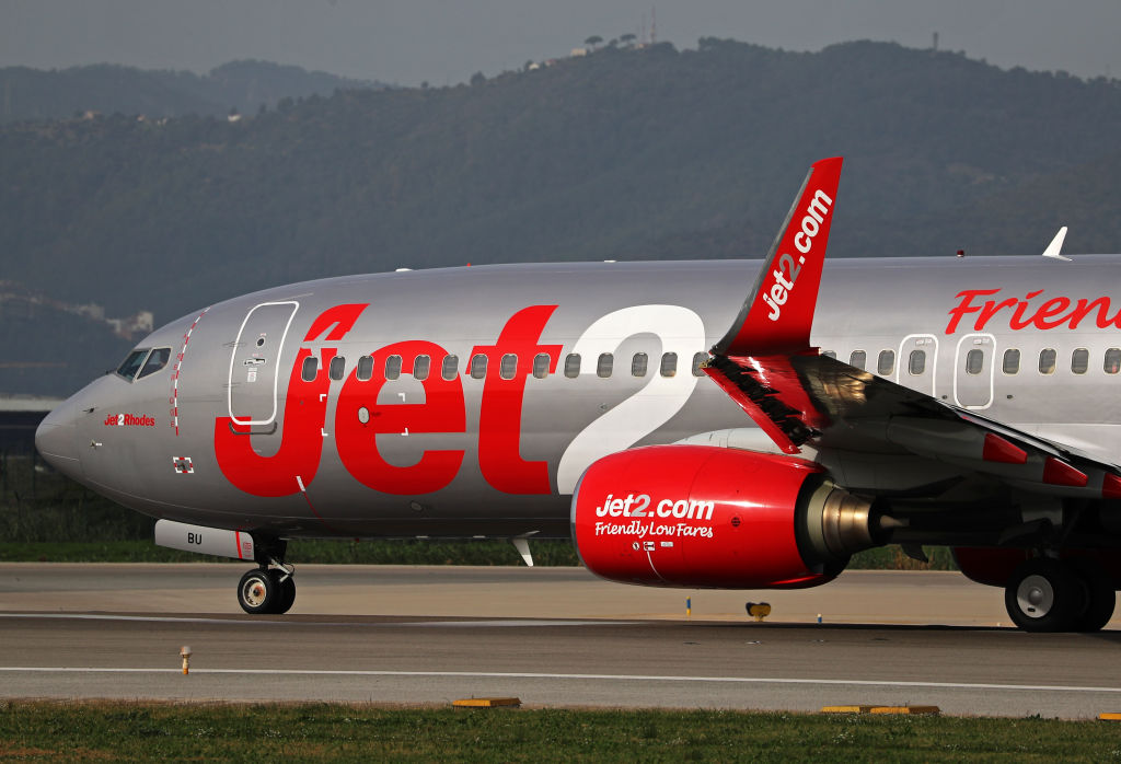 Diverse aircraft on the takeoff runway
