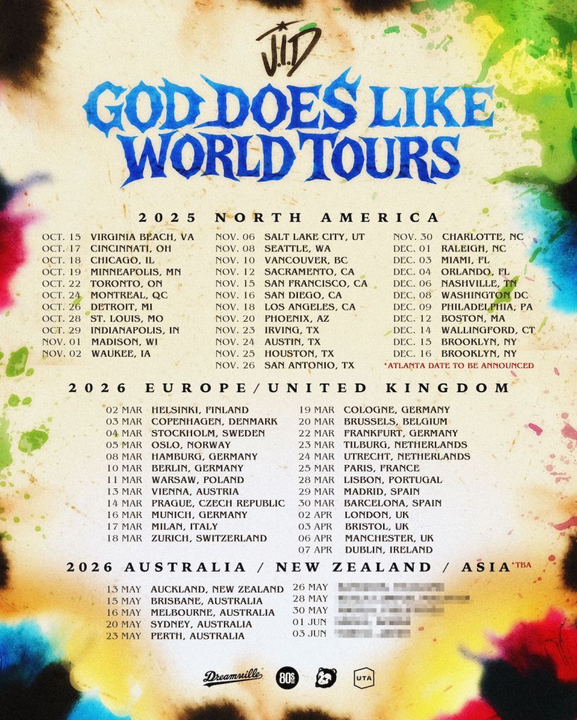 God Does Like World Tours Flyers