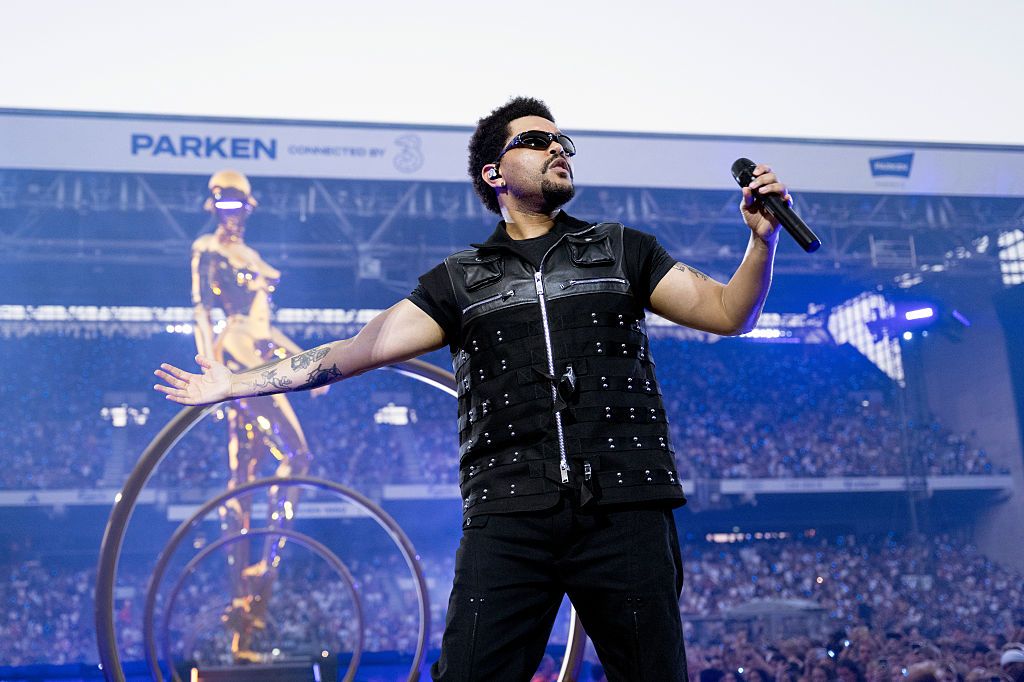 The Weeknd Performs At Parken Stadium In Copenhagen
