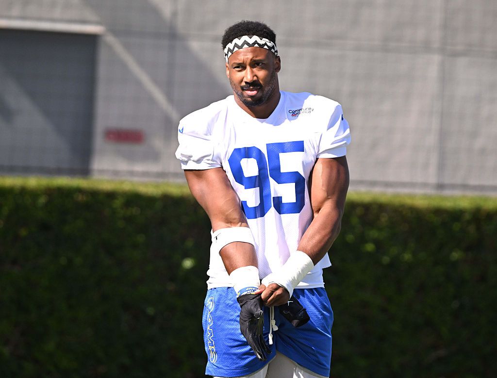 The Los Angeles Rams Rams training camp.